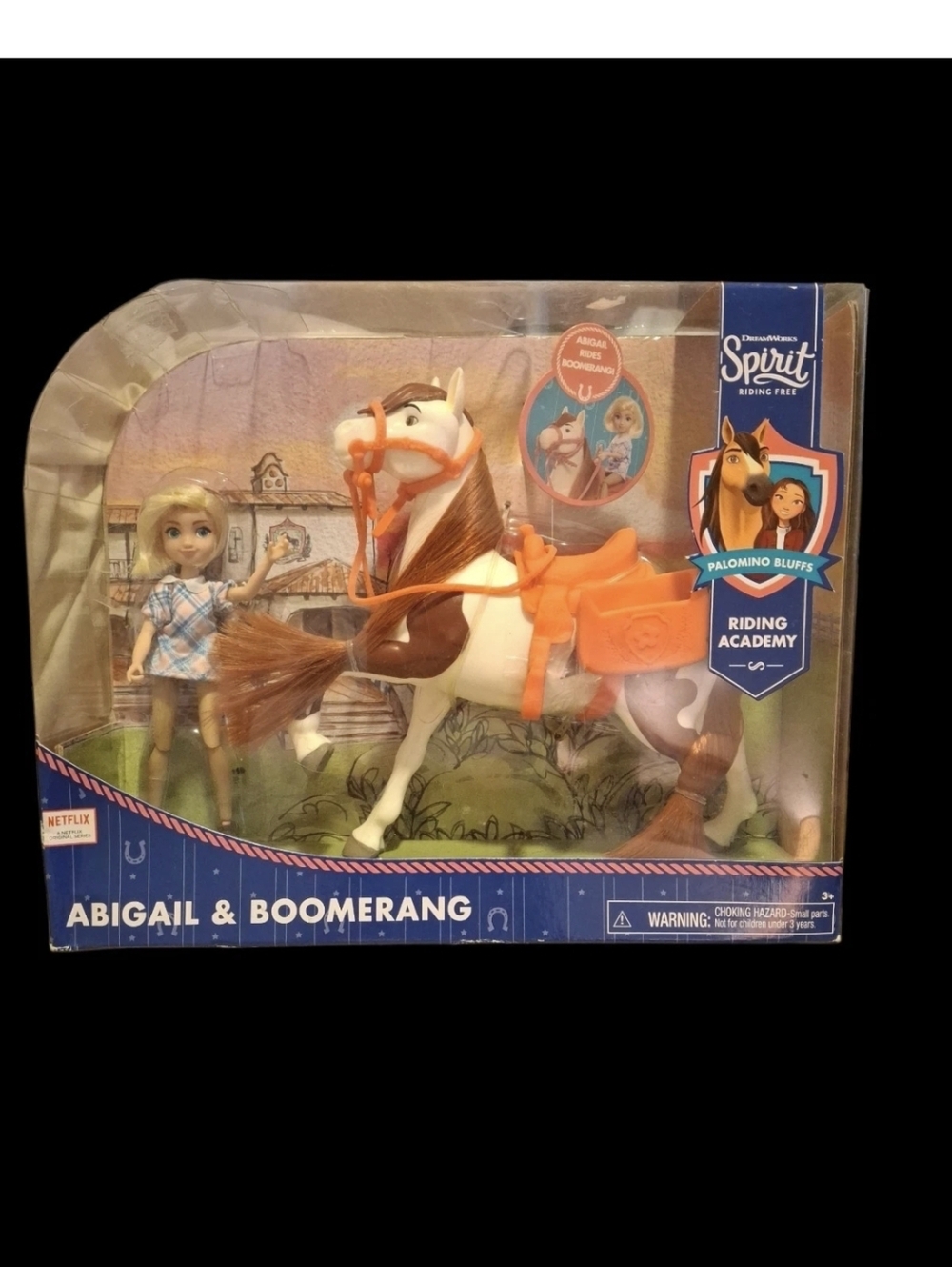Dreamworks Spirit Riding Academy Abaigail and Boomerang Doll And Horse Set